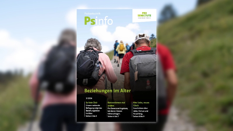 Titelblatt Psinfo: Beziehungen im Alter